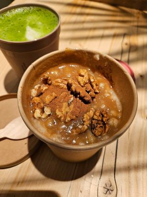 Apfel Porridge #Veganuary at Haferkater in Mannheim