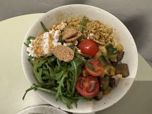 greek bowl #Veganuary at Haferkater in Mannheim
