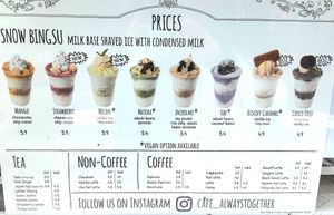 Menu #Veganuary at 2D Cafe Always Together in Berlin