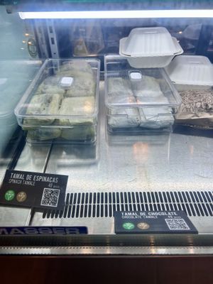 vegan tamales   at Ah Cacao Chocolate Cafe in Playa Del Carmen