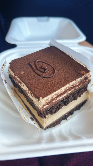 vegan mocha cake is to die for!!   at Ah Cacao Chocolate Cafe in Playa Del Carmen