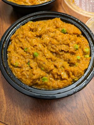 Bengan bhartha at Aangan India Bistro in Dublin