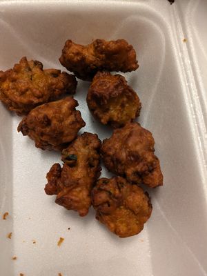 Vegetable pakora at Aangan India Bistro in Dublin