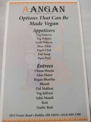  at Aangan India Bistro in Dublin