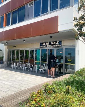 Outside the restaurant   at Lola's Table in Wentworth Point