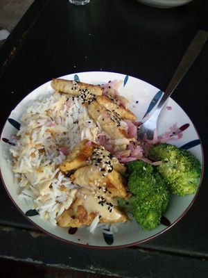 Tempeh at Veganistan in Athens