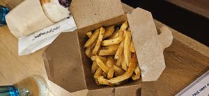 Chips at Veganistan in Athens