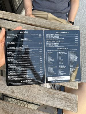 Menu - peep all of the vegan options!   at Lou in Lille