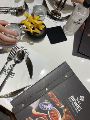 Dinner table  #Veganuary at Vegan Mahanakhon in Bangkok