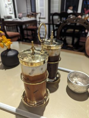 Tea and coffee at Vegan Mahanakhon in Bangkok