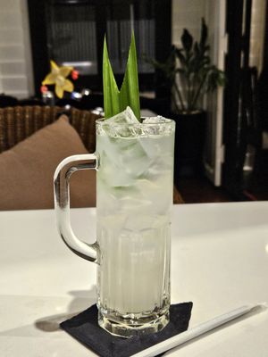 Coconut flower nectar - unlike anything I've tried before at Vegan Mahanakhon in Bangkok