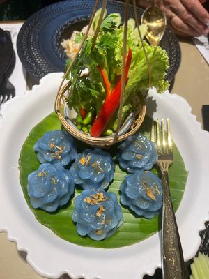 dumplings!!  at Vegan Mahanakhon in Bangkok