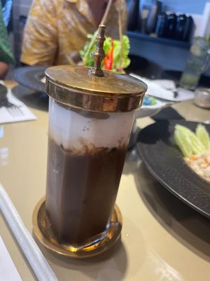 iced coffee   at Vegan Mahanakhon in Bangkok