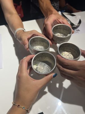 welcome drink  at Vegan Mahanakhon in Bangkok