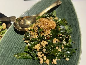 malindjo leaves  at Vegan Mahanakhon in Bangkok