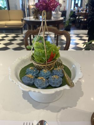 Dumplings   at Vegan Mahanakhon in Bangkok