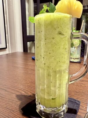 Pineapple and mint  at Vegan Mahanakhon in Bangkok