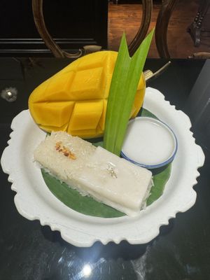 The best mango sticky rice in Thailand!   at Vegan Mahanakhon in Bangkok