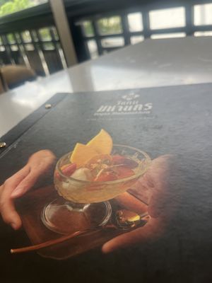 Menu  at Vegan Mahanakhon in Bangkok