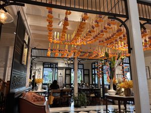 Beautiful decor  at Vegan Mahanakhon in Bangkok