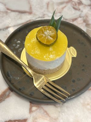 Calamansi cake   at Vegan Mahanakhon in Bangkok