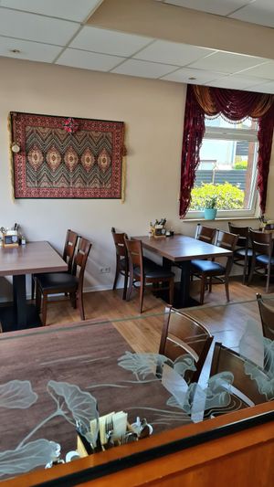 Interior of restaurant #Veganuary at Mukam in Bonn