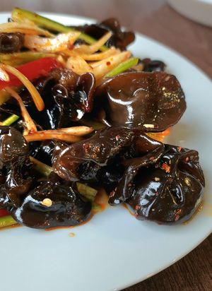 Mu er mushroom salad #Veganuary at Mukam in Bonn