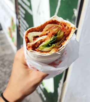 Cigköfte wrap (regular size) at Cigköftem - Karl Marx in Berlin