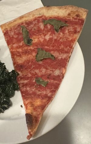 Vegan cheese slice  at Mama's Boy Pizza in Oakland