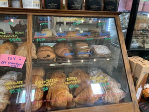 notice: top row -vegan croissants etc.  at Ash Coffee in Atlanta