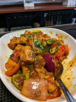 Tofu app at Gaia Masala & Burger in Denver