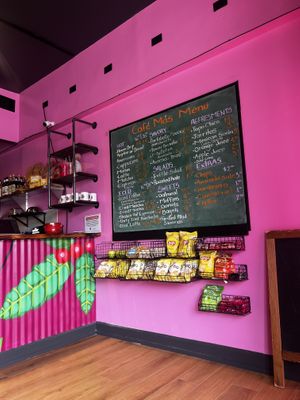 Menu  at Café Mas in Chicago