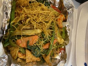 Fried Singapore Noodles (carry out )  at Chay Restaurant in Falls Church