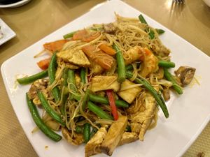 Fried Singapore Noodles  #Veganuary at Chay Restaurant in Falls Church