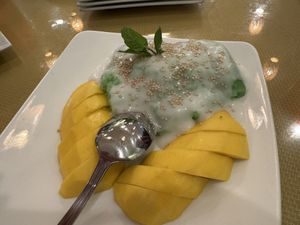 Mango Sticky Rice  #Veganuary at Chay Restaurant in Falls Church