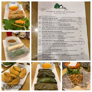 The Starters - our party of three went a little overboard but we wanted to sample as much as possible. The fan favorite was the “clam” dip    at Chay Restaurant in Falls Church