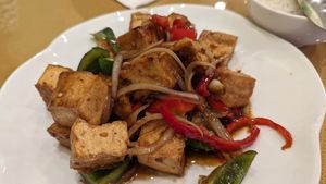 Lemongrass tofu at Chay Restaurant in Falls Church