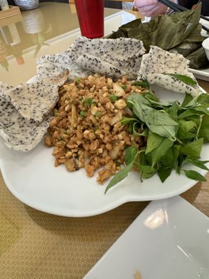 A9 Vegetarian (Vegan Clam Dip)  at Chay Restaurant in Falls Church