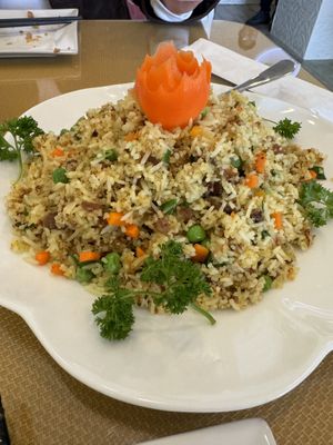 R5 Salted “fish” fried rice (without eggs)  at Chay Restaurant in Falls Church