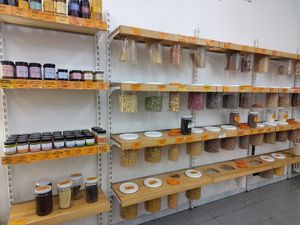 Wide variety of pastas, biscuits and spreads at Negozio Leggero   in Turin