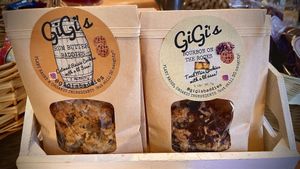 These GiGi’s cookies are so good if anyone sees them somewhere else, please let me know. The only place I found them is here at Priscilla’s.  at Priscilla's Gourmet Coffee Tea & Gifts in Burbank
