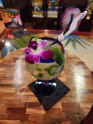 Pepino jalapeño margarita at Fresh Guacamole Tequila & Bar in Ormond Beach