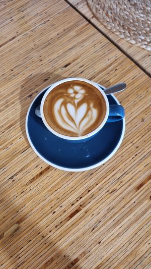 Oat flat white at Kāinga Eatery in Wellington