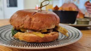 Vegan roll at Kāinga Eatery in Wellington