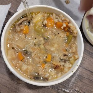 Mushroom barely. It's alright, very oily. at Dingfelder's Delicatessen in Seattle