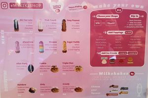 Menu at MYKIKI in Melbourne