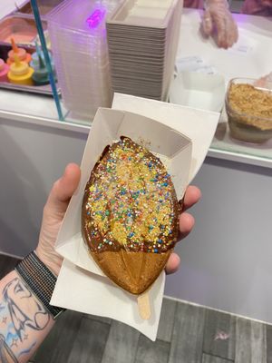 My ‘vajazzled’ waffle lol!   at MYKIKI in Melbourne