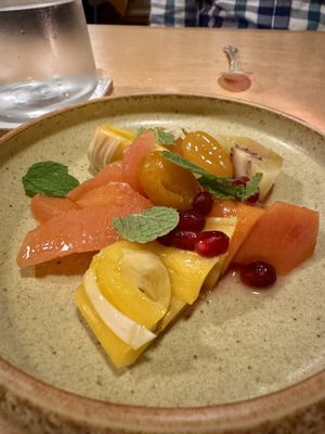 Pre dessert fruits  at Cook Weaver in Seattle