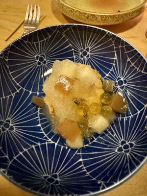 Frozen apple pie and boba   at Cook Weaver in Seattle