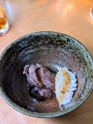 Chocolate bread pudding at Cook Weaver in Seattle